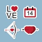 Love Icon Set Stock Photo