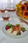 Pancakes With Cottage Cheese Stock Photo