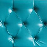 Turquoise Genuine Leather Sofa Pattern Stock Photo