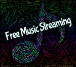 Free Music Streaming Shows Sound Track And Acoustic Stock Photo