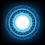 Abstract Circle Technology Background  Illustration Stock Photo