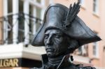 London - July 30 : Statue Of Nelson In  London On July 30, 2017 Stock Photo