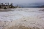 Mammoth Hot Springs Stock Photo