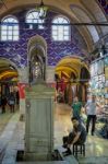 Istanbul, Turkey - May 25 : People Shopping In The Grand Bazaar In Istanbul Turkey On May 25, 2018. Unidentified People Stock Photo