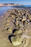 Beautiful Algarve Beach Stock Photo