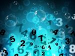 Numbers Mathematics Shows High Tec And Numerical Stock Photo