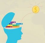 Brain Thinking Income Stock Photo