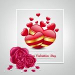 Red Love Heart, Valentines Day Concept Stock Photo