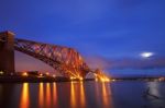 Forth Rail Bridge In Edinburgh Stock Photo