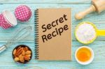 Baking Secret Recipes Stock Photo