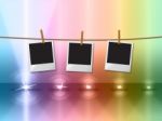 Photo Frames Indicates Lightsbeams Of Light And Copy-space Stock Photo