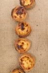 Famous Portuguese Egg Pastry Tart Stock Photo