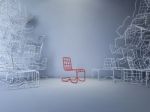 3ds Wire Chair Stock Photo