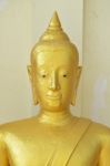 The Buddha Head In Thailand Temple, Stock Photo