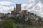 The Medieval Village Of Pietramontecorvino Stock Photo