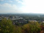 Mountain Panorama, Landscape And Buildings   Stock Photo