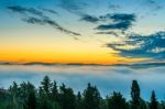 Sunrise Over Val D"orcia Stock Photo