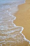 Thailand Kho Tao Bay Abstract Of A  Wet Sand Asia Stock Photo