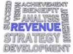 3d Imagen Revenue  Issues Concept Word Cloud Background Stock Photo