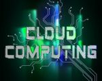 Cloud Computing Represents Online Data And Storage Stock Photo