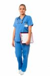 Elegant Medical Professional In Uniform Stock Photo