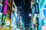 Seoul - March 20: Myeong-dong Market Is Large Shopping Street In Seoul.photo Taken On March 20,2016 In Seoul,south Korea Stock Photo