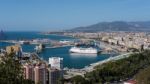 View Of The Harbour Area Of Malaga Stock Photo