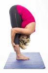 Fitness Woman Doing Stretching Stock Photo