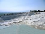 White Limestone Of Pamukkale Stock Photo