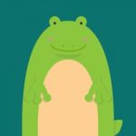 Cute Big Fat Frog Stock Photo