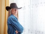 Portrait Of A Middle-aged Man In A Hat Stock Photo