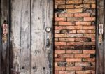 Wooden Plank On The Wall Background Stock Photo