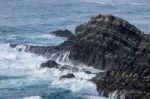 Rocks Formations On Alentejo Coastline Stock Photo