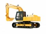 Excavator Isolated Stock Photo