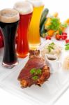 Original German Bbq Pork  Knuckle Stock Photo