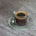 Hot Black Coffee Stock Photo