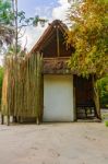 Cabin In The Lodge In Botswana Stock Photo