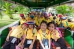 Primary Students Visit The Zoo, In The Jul 27, 2016. Bangkok Thailand Stock Photo