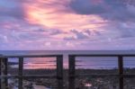 Woody Point Jetty At Sunset Stock Photo