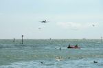 Airbourne Airshow At Eastbourne 2014 Stock Photo