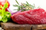 Fresh Raw Beef Cut Ready To Cook Stock Photo