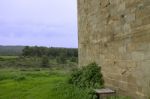 Ancient Building In Israel With Green View	 Stock Photo