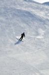 Skier In Powder Snow Stock Photo