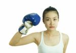 Female Boxer Stock Photo