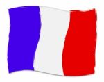 French Flag Means Nationality Patriotism And Patriot Stock Photo