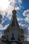 Dome Of The Church Of St. Alexander Nevsky Stock Photo