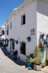 Mijas, Andalucia/spain - July 3 : Typical Street Scene In Mijas Stock Photo