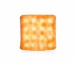 Cracker With Sugar Isolated On The White Background Stock Photo