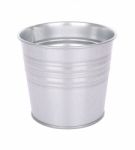 Grain Metal Bucket On White Background Stock Photo