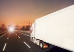 Container Truck And Cargo Plane And Logistic Industry Background Stock Photo